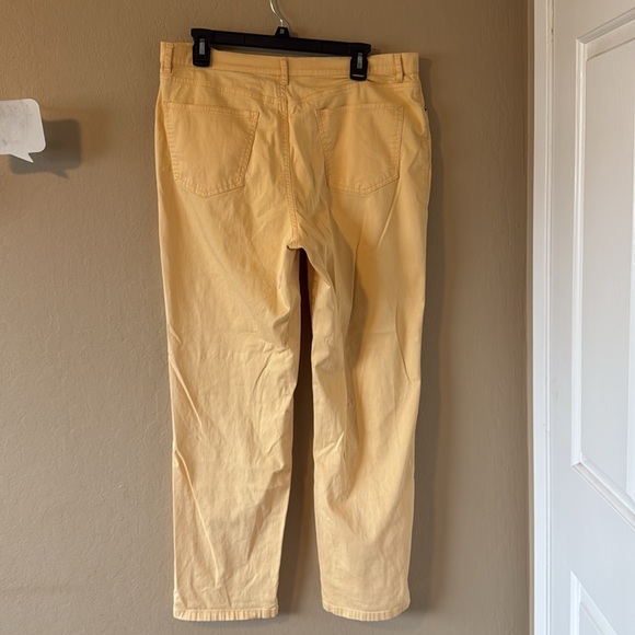 Talbots Women’s stretch yellow jeans size 14 - Picture 6 of 12